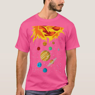 Camiseta Planetas Ciencia Espacial Astronauta Galaxia Astro
