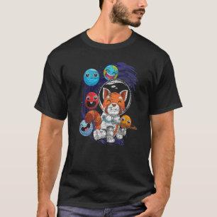 Camiseta Planetas cortos espacio exterior China astronauta