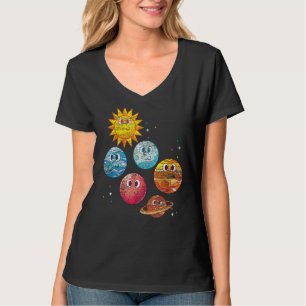 Camiseta Planetas Cutas Sol Espacio Ultraterrestre Viaje Un