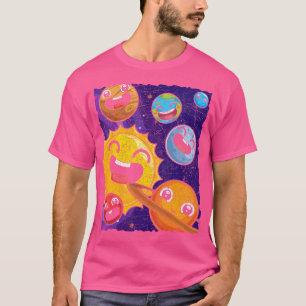 Camiseta Planetas Cute Galaxia Astrónomo Universo de Cienci