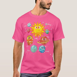 Camiseta Planetas Cutes Astronomía de la ciencia de viajes 