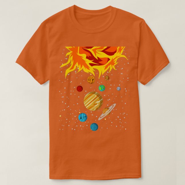 Camiseta Planetas de astronomía astronauta del Universo de  (Diseño del anverso)
