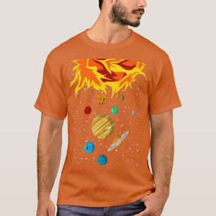 Camiseta Planetas de astronomía astronauta del Universo de