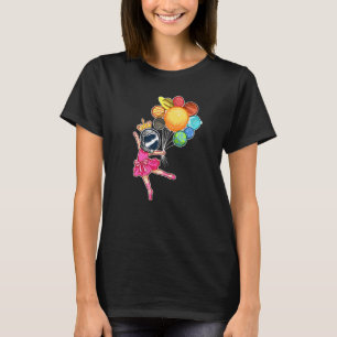 Camiseta Planetas de bailarina de ballet astronauta de ball