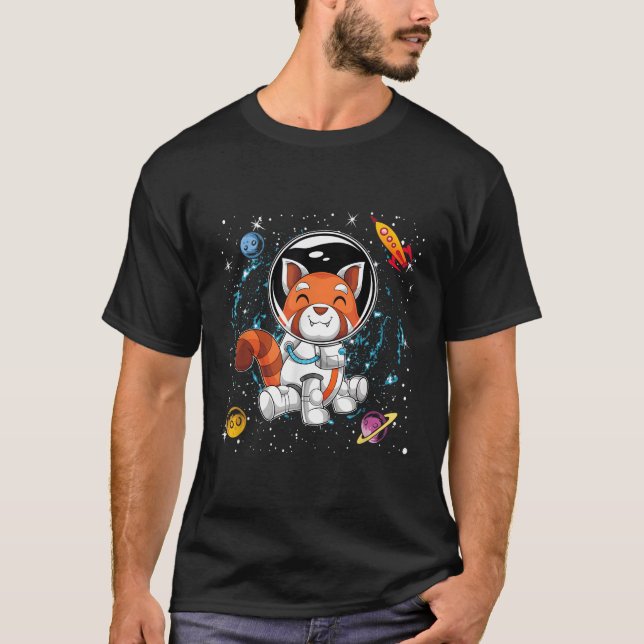Camiseta Planetas De Cohetes Animales Del Científico Espaci (Anverso)