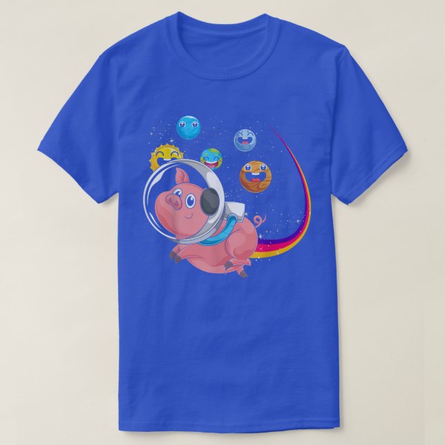 Camiseta Planetas de corte espacial Granja Animal Lover Cie (Diseño del anverso)