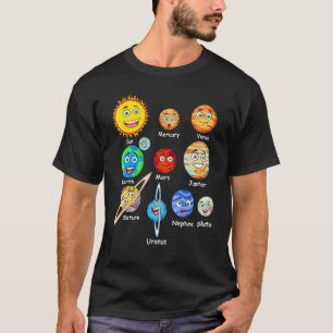 Camiseta Planetas de espacio del sistema solar para niños d
