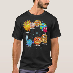 Camiseta Planetas de galaxia Universo Astronomía Niños Cien