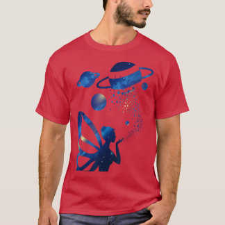 Camiseta Planetas de Galay de Fairycore estético Celestial