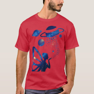 Camiseta Planetas de Galay de Fairycore estético Celestial
