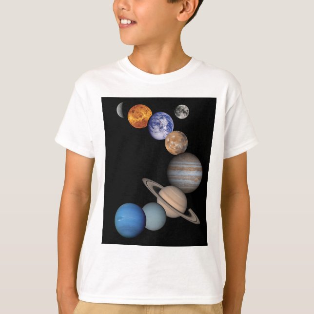 Camiseta Planetas de la Sistema Solar (Anverso)