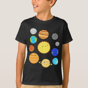 Camiseta Planetas de los niños del sistema solar
