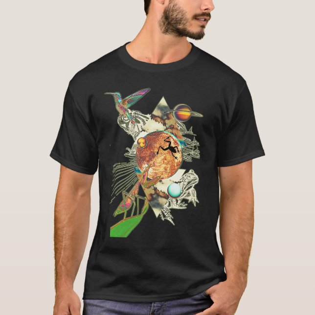 CAMISETA PLANETAS DE RANA MANTIS BÚSQUEDA (Anverso)