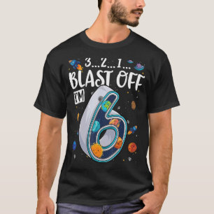 Camiseta Planetas de sistemas solares 6 años de edad 6 cump