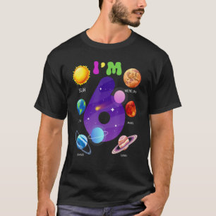 Camiseta Planetas de sistemas solares de 6 años de edad 6 c