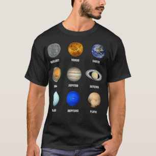 Camiseta Planetas del sistema solar
