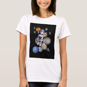 Camiseta planetas del sistema solar de misión astronauta es