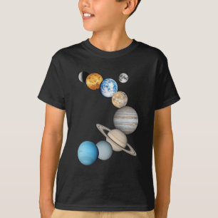 Camiseta Planetas del sistema solar (intercambiables en col