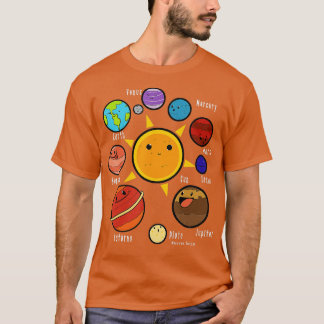 Camiseta Planetas Educación en ciencias de la astronomía un