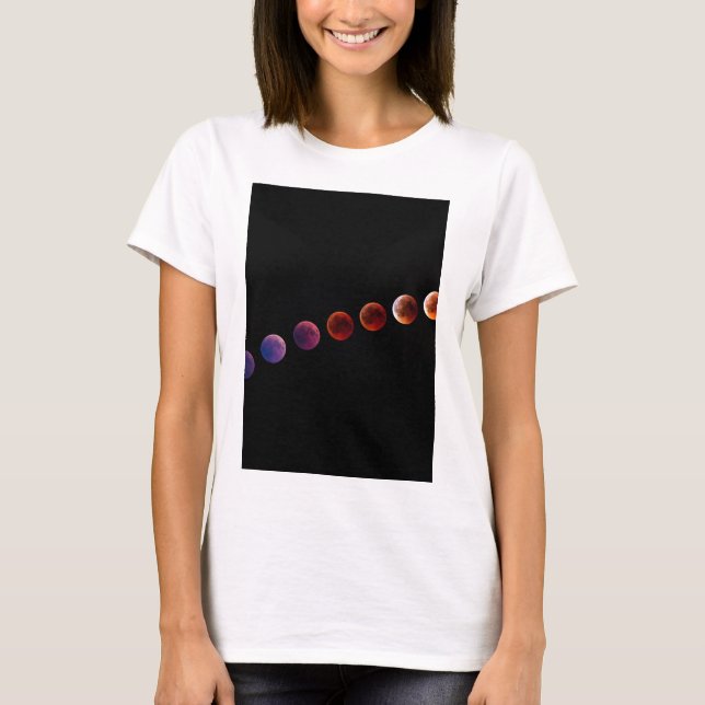 Camiseta Planetas en el sistema solar como la vida (Anverso)