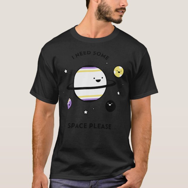 Camiseta Planetas espaciales (Anverso)