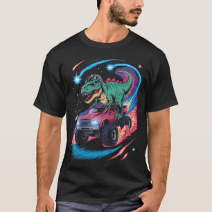 Camiseta Planetas Espaciales Astronauta Dino Trex Camión Mo