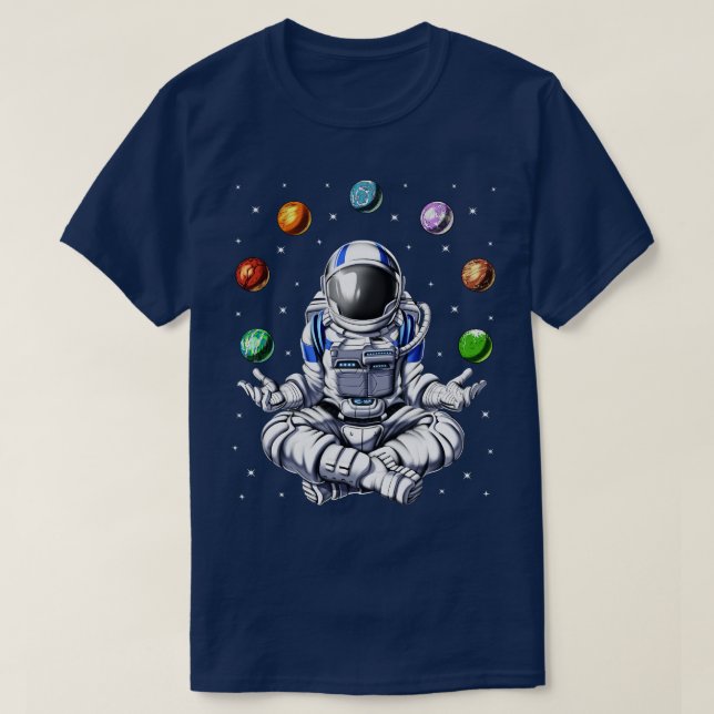 Camiseta Planetas espaciales de contrabando de astronautas (Diseño del anverso)