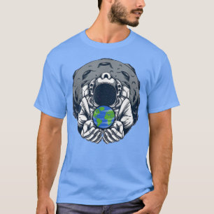 Camiseta Planetas espaciales del sistema solar de la Luna d