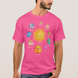 Camiseta Planetas Espacio Solar Astronomía Astrónomo Cienci