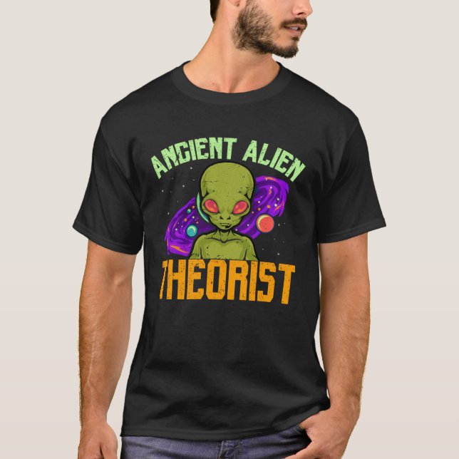 Camiseta Planetas Extranjeros Visitante De Teoría De La Ufo (Anverso)