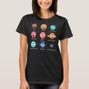Camiseta Planetas Geek Astronomía Chiste Niños Sistema Sola