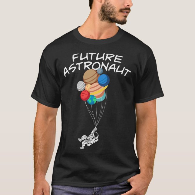 Camiseta Planetas I Globos Espacio I Astronauta Guay (Anverso)