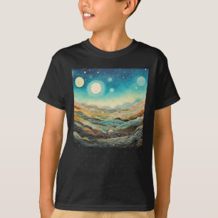 Camiseta Planetas Paisajes psicodélicos Sublime Naturaleza 