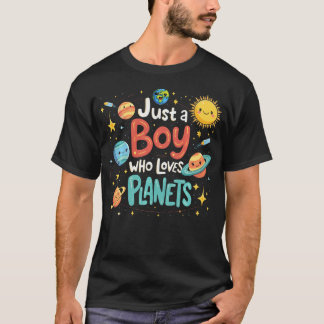 Camiseta Planetas para niños Sistema Solar Astrología
