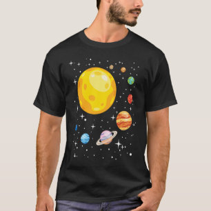 Camiseta Planetas Sistema Solar Planetario Astronomía Astro