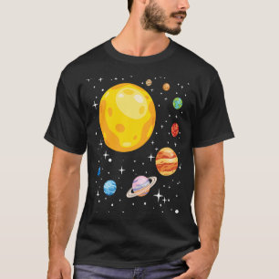 Camiseta Planetas Sistema Solar Planetario Astronomía Astro