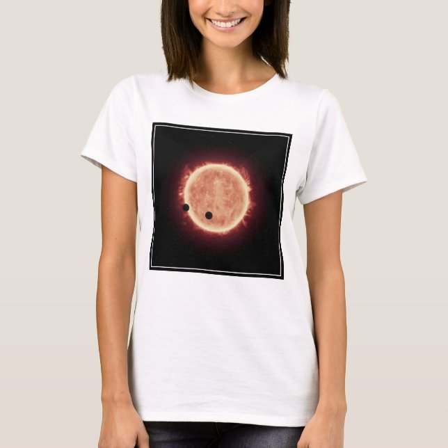 Camiseta Planetas Transitando Estrella De Enano Rojo En Tra (Anverso)