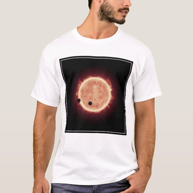 Camiseta Planetas Transitando Estrella De Enano Rojo En Tra (Anverso)
