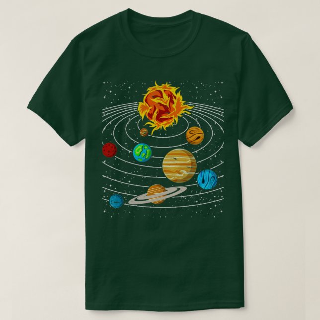Camiseta Planetas Universos Astronautas de la ciencia espac (Diseño del anverso)