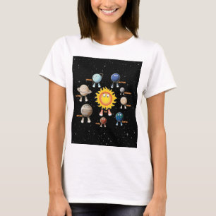 Camiseta Planetas y el sistema solar