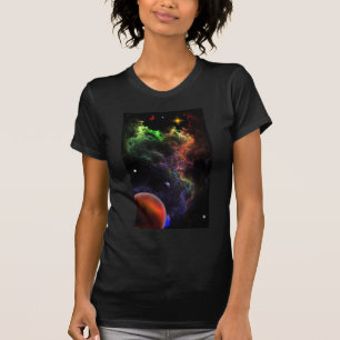 Camiseta Planetoides En El Arte Espacial Del Grupo Nebulosa