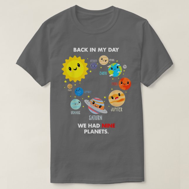 Camiseta Planets Solar System Galaxy 1 (Diseño del anverso)