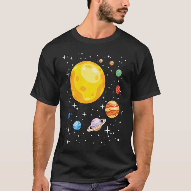 Camiseta Planets Solar System Planetarium Astronomy Astroph (Anverso)