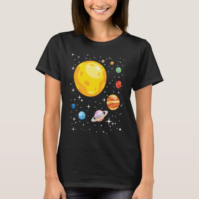 Camiseta Planets Solar System Planetarium Astronomy Astroph (Anverso)
