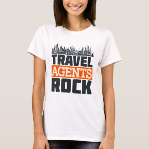 Camiseta Planificación de vacaciones de rock para agentes d