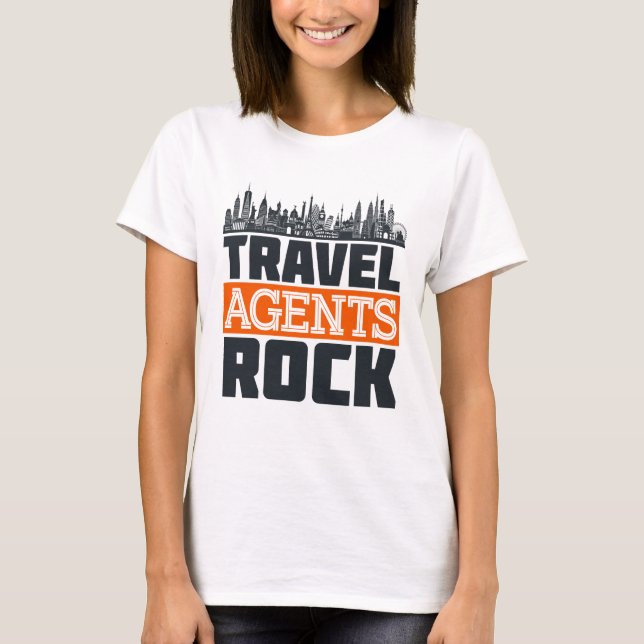 Camiseta Planificación de vacaciones de rock para agentes d (Anverso)