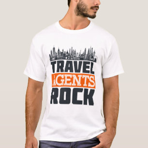 Camiseta Planificación de vacaciones de rock para agentes d