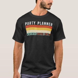 Camiseta Planificador de fiestas Título de trabajo Profesió