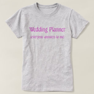 Camiseta Planificador de la boda