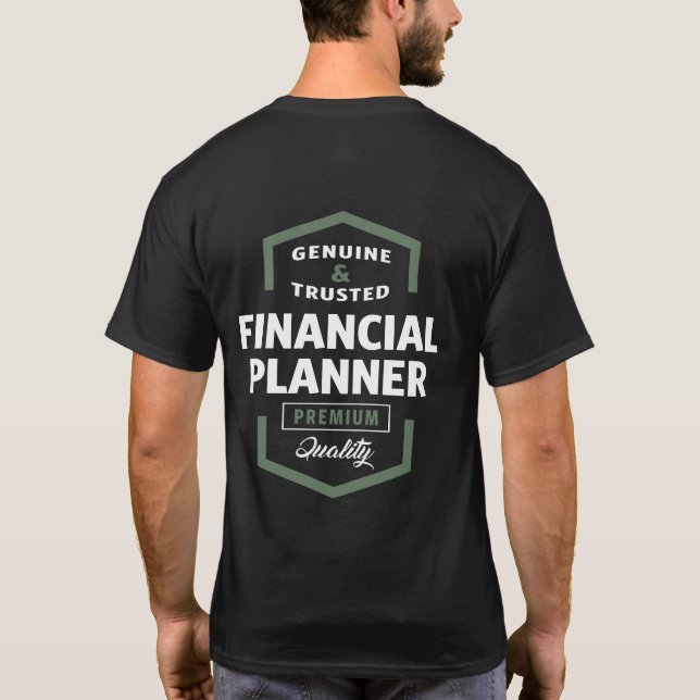Camiseta Planificador financiero | Ideas de regalo (Reverso)